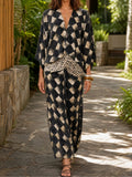 Hermenegilda | Vestido Maxi Mosaico Mediterráneo