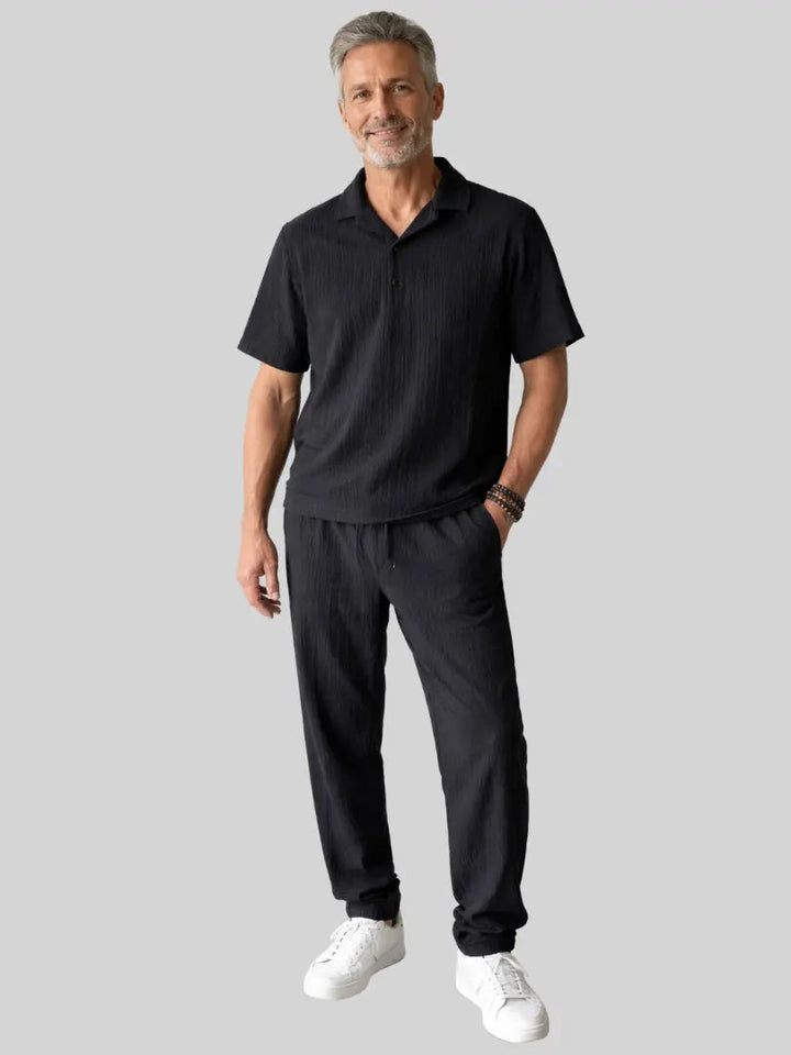 Lester | Conjunto de polo y pantalón de algodón