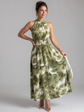 Julieta | Vestido Midi Estampado Abstracto