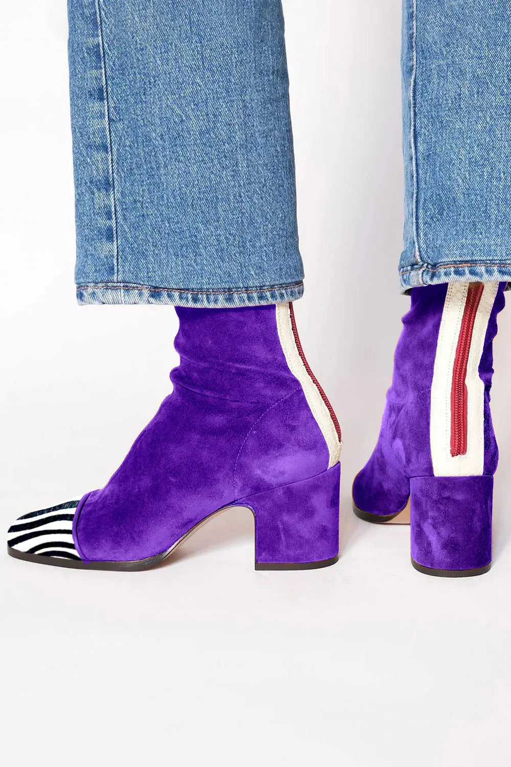 Zayra | Botines Tobillo Estampado Cebra