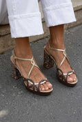 Mencía | Sandalias Slingback Cut-Out con T y Plataforma