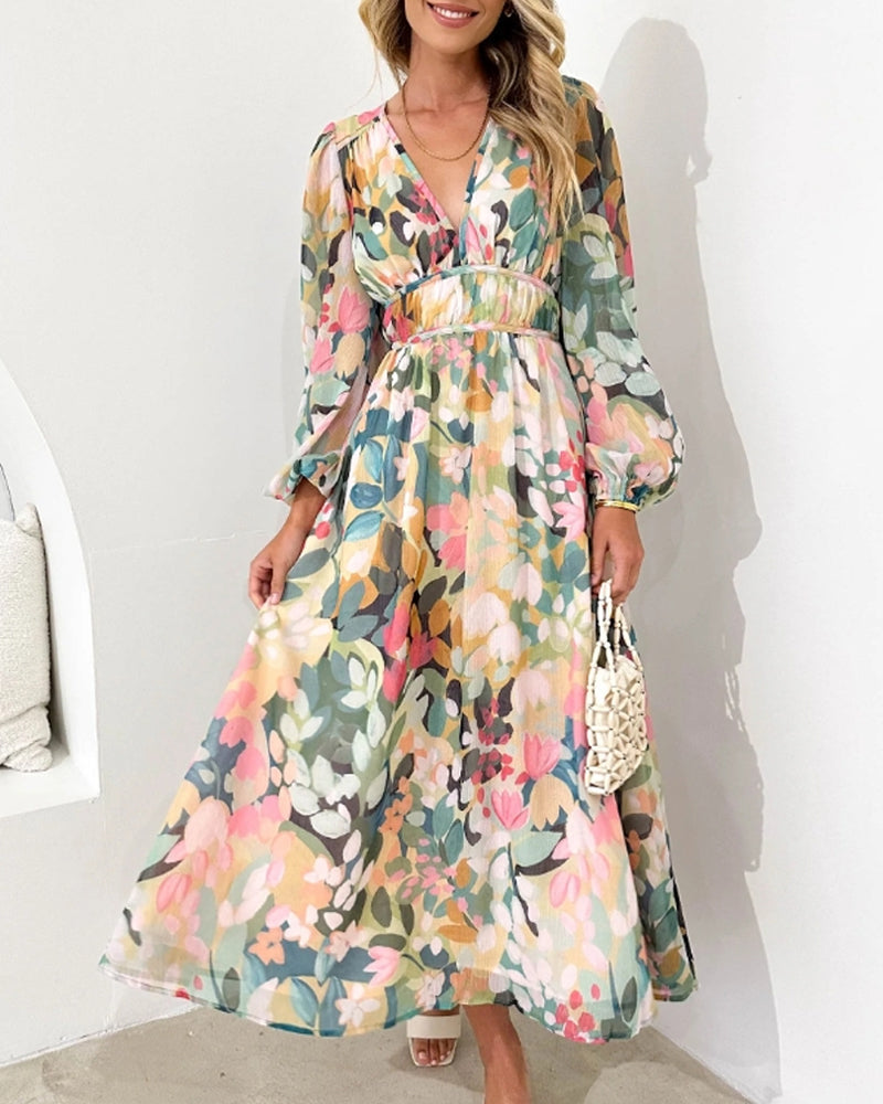 Rylinn | Vestido maxi floral