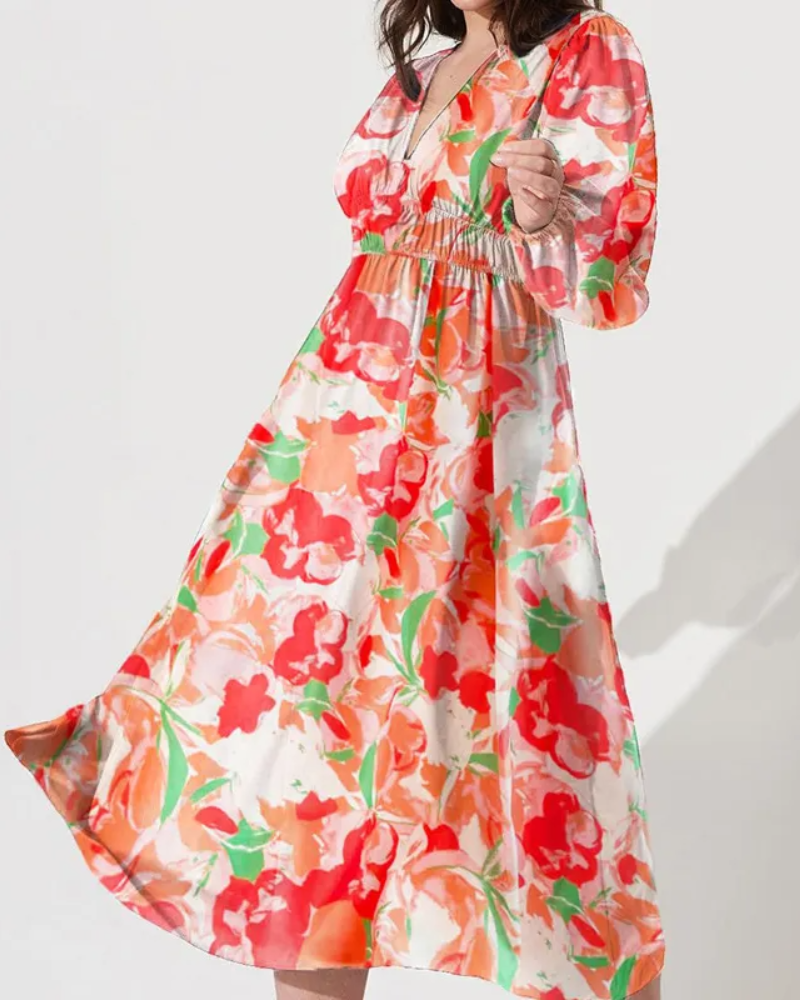 Rylinn | Vestido maxi floral