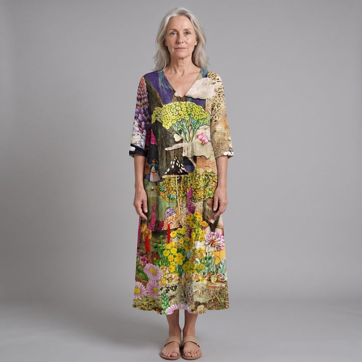 Genevieve | Vestido midi floral de verano