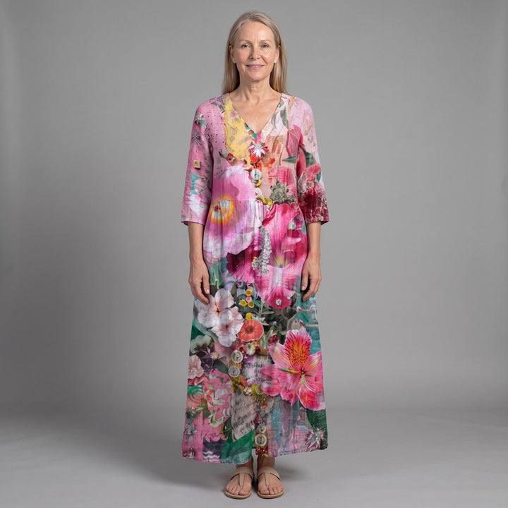 Latanya | Vestido midi floral de verano
