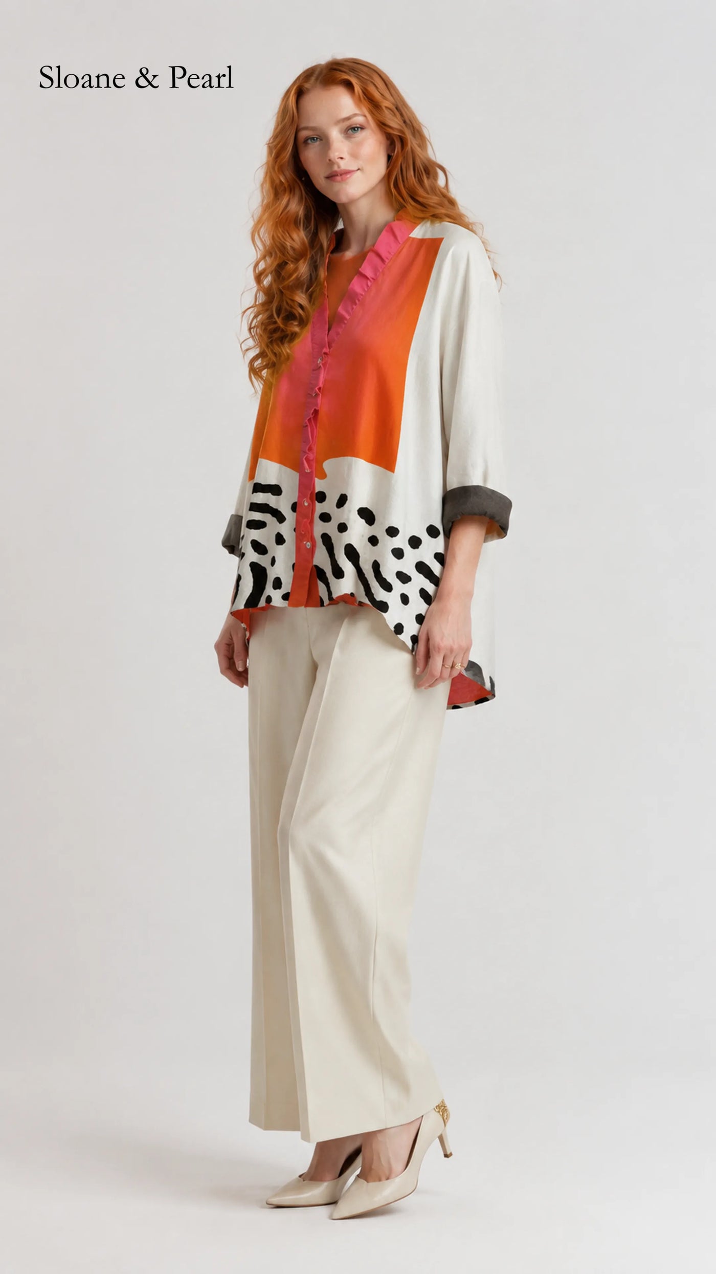 Olive | Blusa estampada luminosa