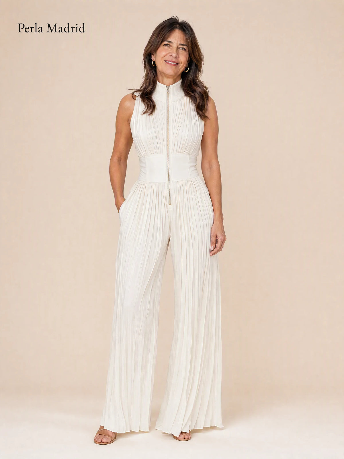 Flor | Mono Chiffon Plisado