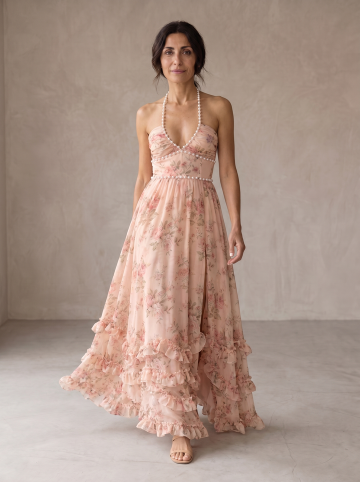 Kara | Vestido midi de lino refinado