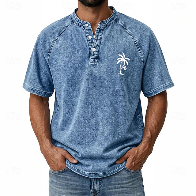 Adrián | Camisa vaquera de algodón de corte relajado
