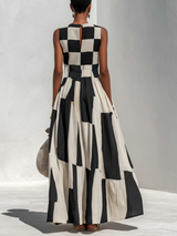 Salu | Vestido Maxi Sin Mangas con Paneles