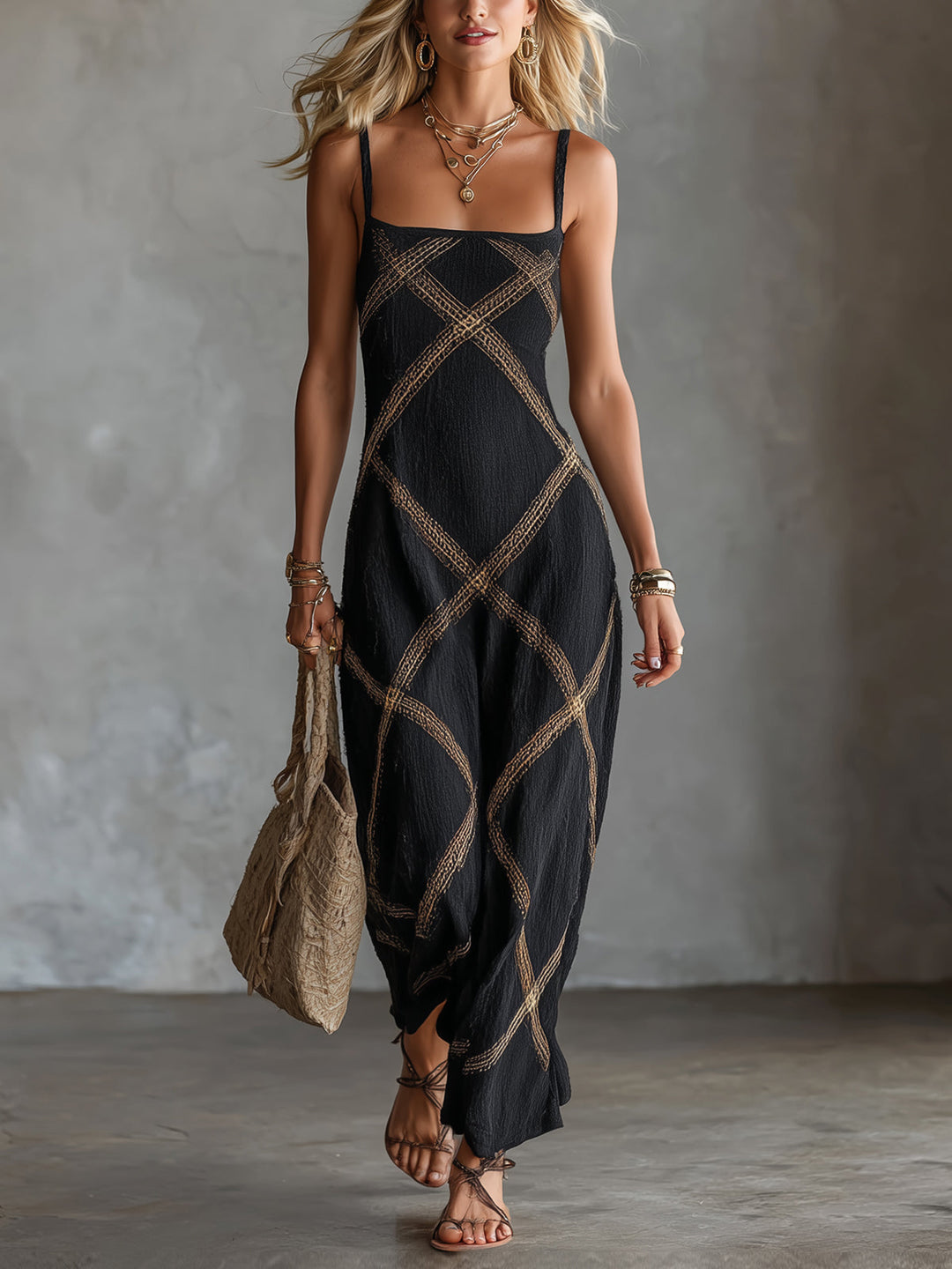 Salut | Vestido Largo Estampado Ámbar