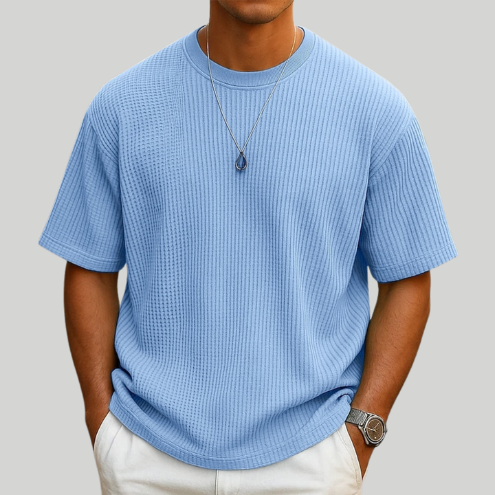 Zachariah | Camiseta de verano de punto gofrado