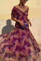 Susana | Vestido maxi de noche coral