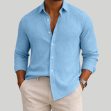 Martín | Camisa de verano de canalé con botones