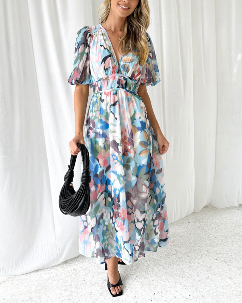 Rylinn | Vestido maxi floral