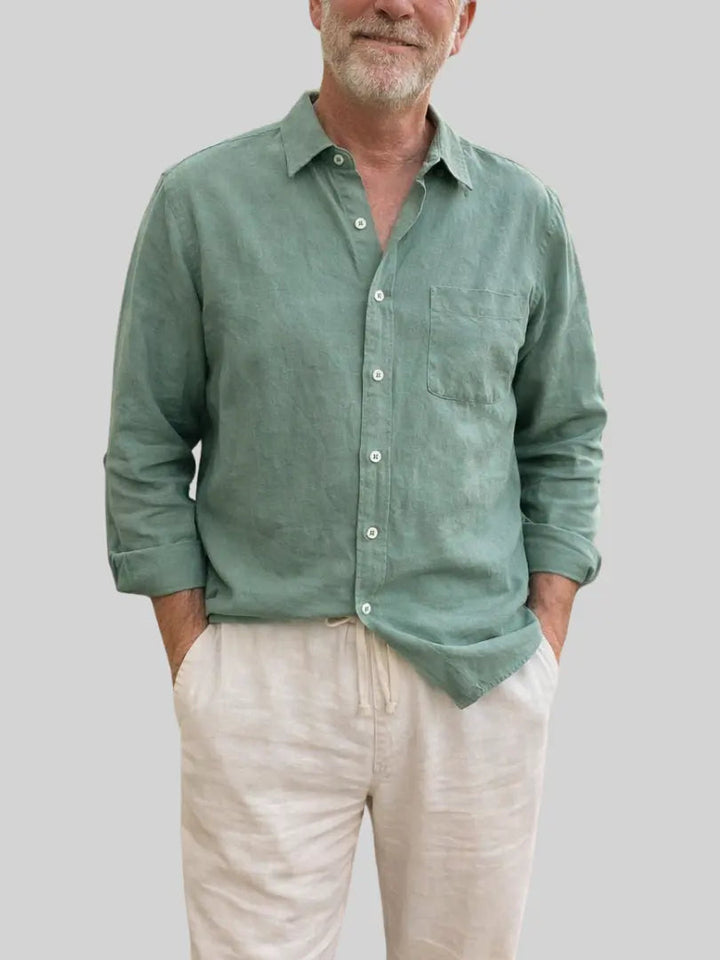 Palmer | Camisa de lino de manga larga