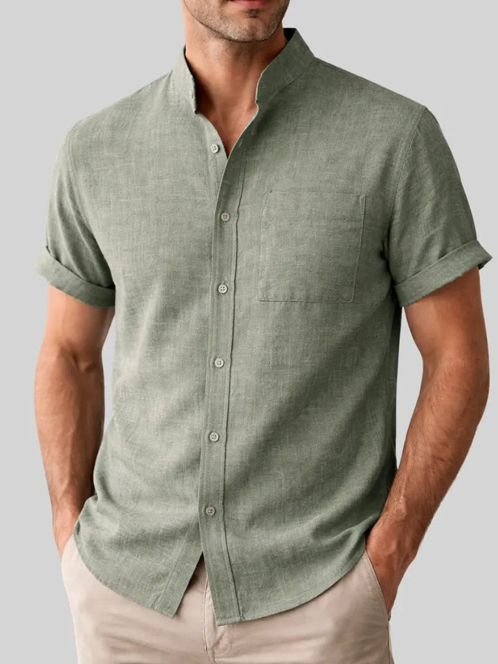 Luis | Camisa de cuello mao