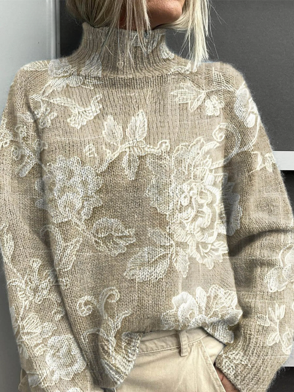 Elaia | Jumper Cuello Alto Botánico