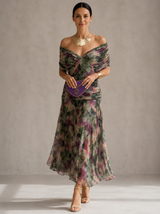 Susana | Vestido maxi de noche coral