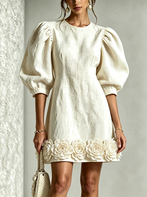 Hilaria | Mini Vestido Manga Globo Floral