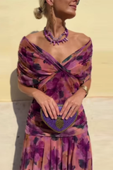 Susana | Vestido maxi de noche coral