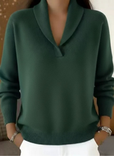 Yara | Jersey Cuello Chal Elegante