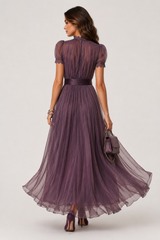 Gregoria | Vestido Maxi Chiffon Lila