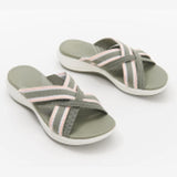 Layla | Sandalias ortopédicas de confort con tiras cruzadas