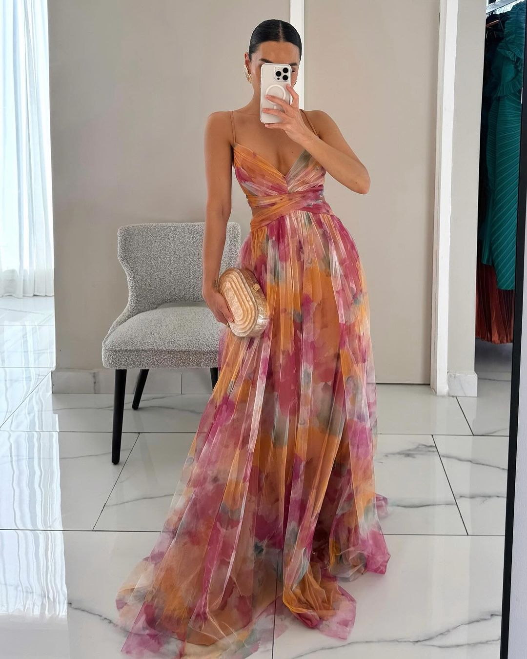 Olivia | Vestido maxi floral de ensueño