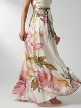 Isolda | Vestido Maxi Floral Halter