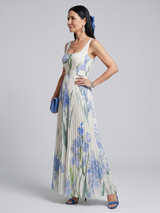 Naia | Vestido Midi Floral Sin Mangas