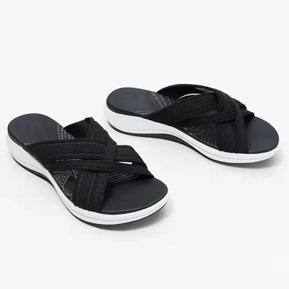 Layla | Sandalias ortopédicas de confort con tiras cruzadas