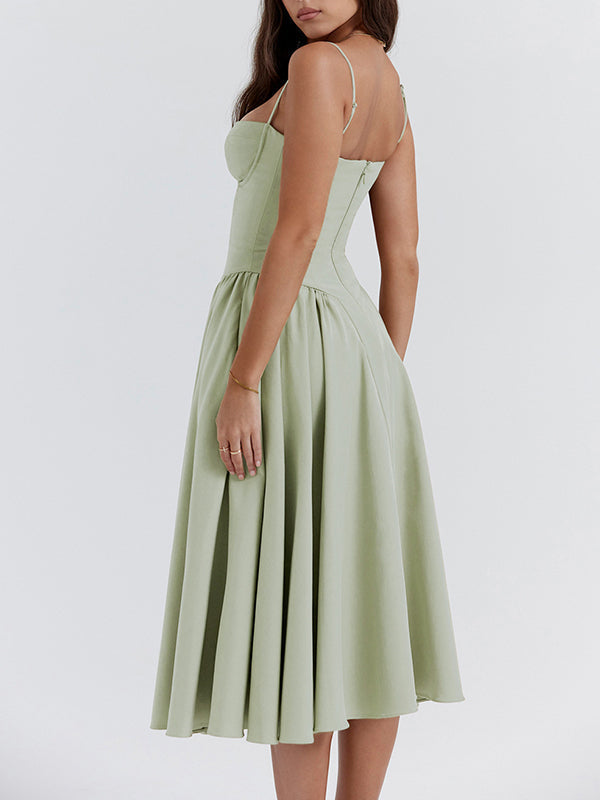 Dilly | Vestido midi estilo corsé