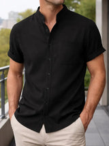 Luis | Camisa de cuello mao