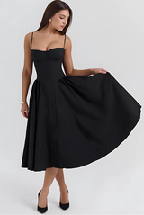Dilly | Vestido midi estilo corsé