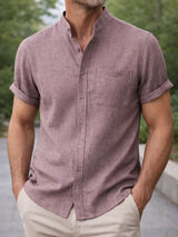 Luis | Camisa de cuello mao