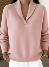 Yara | Jersey Cuello Chal Elegante