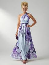 Isolda | Vestido Maxi Floral Halter