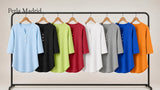Carlota | Top Henley de algodón con detalle de botones