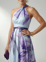 Isolda | Vestido Maxi Floral Halter