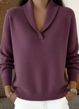 Yara | Jersey Cuello Chal Elegante