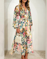 Rylinn | Vestido maxi floral