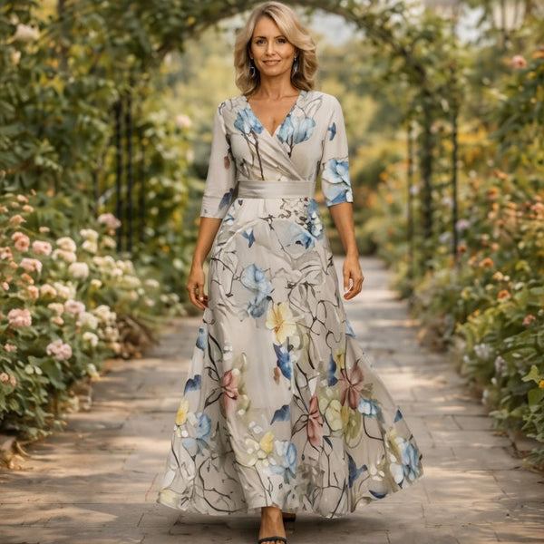 Ernestina | Vestido Maxi Envolvente Fluido