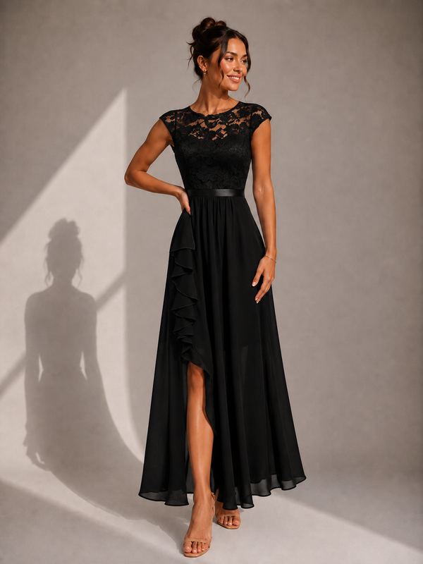 Maximina | Vestido Maxi Encaje Coctel
