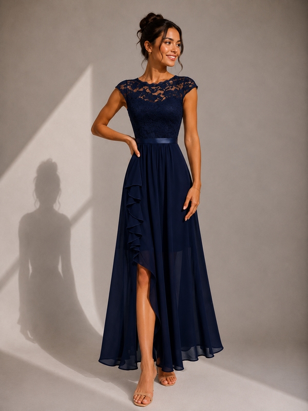 Maricarmen | Vestido Maxi Encaje Coctel