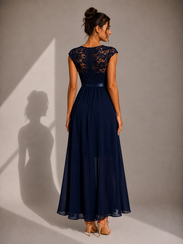Maricarmen | Vestido Maxi Encaje Coctel