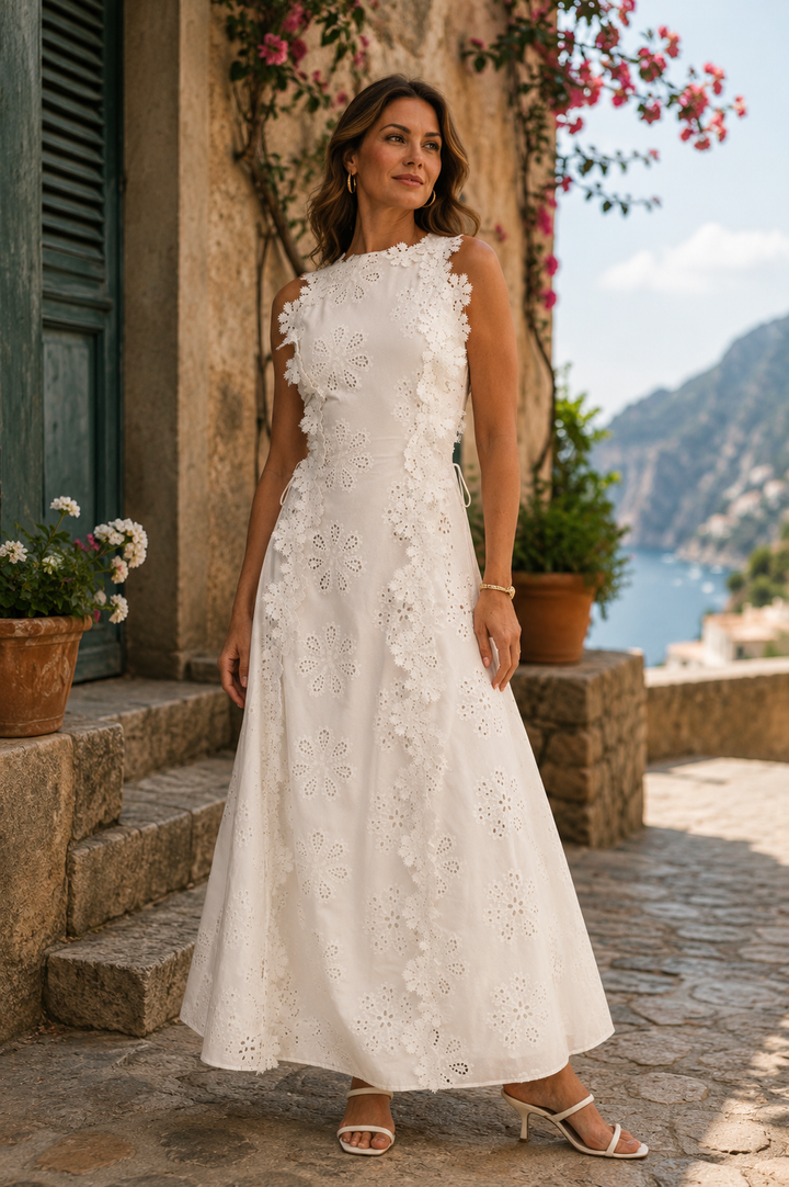 Aliyah | Elegante vestido largo bordado
