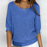 Marisol | Top de punto acogedor con cuello redondo