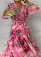 Jeanie | Vestido midi cruzado con estampado floral