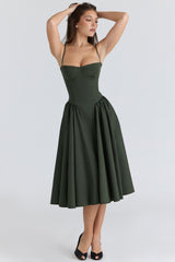 Dilly | Vestido midi estilo corsé